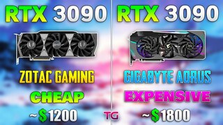 Ютубер сравнил самую дешевую GeForce RTX 3090 с самой дорогой - есть ли разница?