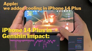 Блогер пожаловался на проблемы с перегревом iPhone 14 Plus в игре Genshin Impact