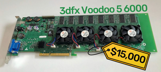 Так и не вышедшую на рынок видеокарту 3Dfx Voodoo5 6000 продали на аукционе eBay за $15000