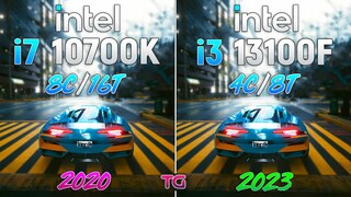 Процессоры Intel Core i3-13100F и Intel Core i7-10700K сравнили в современных играх