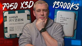 Топовые процессоры AMD Ryzen 9 7950X3D и Intel Core i9-13900KS проверили в 14 играх - какой лучше?