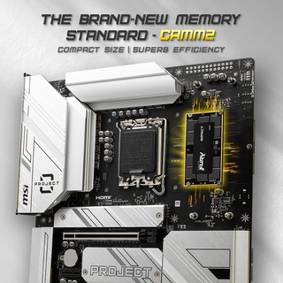 MSI демонстрирует материнскую плату Z790 Project Zero Plus с компактным модулем DDR5 CAMM2