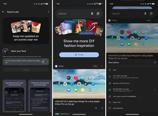 Google начала тестировать настройку ленты Discover с помощью текстовых команд