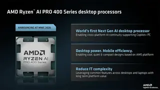AMD представляет настольный процессор Ryzen AI 400 с 8 ядрами и графикой Radeon 860M