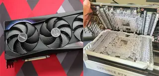 После года работы RTX 5090 преподнесла неприятный сюрприз: внутри нашли настоящую "кашу" из термогеля
