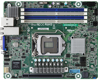 ASRock Rack представила небольшую плату E3C252D4ID-2T для чипов Intel Xeon E-2300 