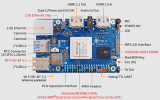 Вышел одноплатный компьютер Orange Pi 5 Ultra с ИИ-ускорителем, адаптерами Wi-Fi 6E и Bluetooth 5.3 