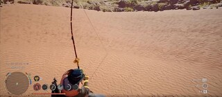 Игрок Crimson Desert обнаружил, что рыбачить можно прямо в пустыне – на крючок попадается механическая рыба