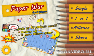 Paper War for 2 Players