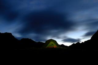 Темные обои: палатка, ночь, темный, горы