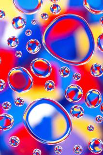 Обои: пузыри, форма, вода, разноцветный
