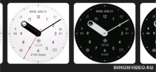 GW Watchfaces Round Black White