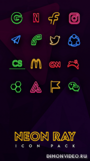 Neon Ray Icons - Icon pack