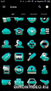 Silver Turquoise HD Icon Pack