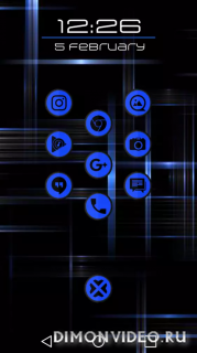 Glare Blue Icon Pack