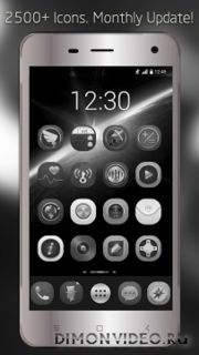 Black Silver Theme - Icon Pack