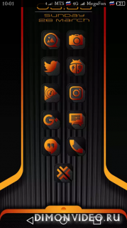 Crossed Orange Icon Pack