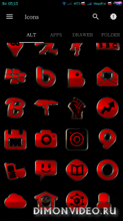 RED ABYSS HD Icon Pack