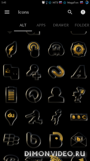 VARGO GOLD BLACK HD Icon Pack