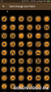 Icon Pack - dark orange