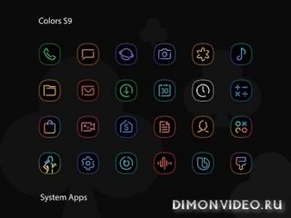Colors UX Black - Icon Pack