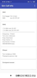 Sim Cell Info