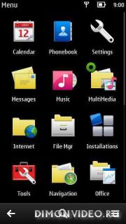 Standart Nokia Evolve theme with pr1.2 icons