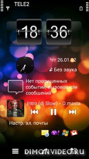 Часы New Belle|HTC black clock by Arsenal23
