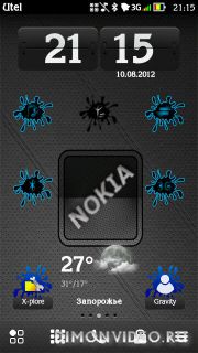 Splash widget toggle blue and white by Syarmwawa