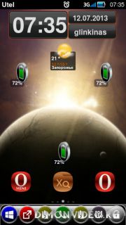 Skins tinybattery widget by yaren dede