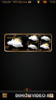 WeatherClock Gold Gold Fonts By Aks79&Vitan04