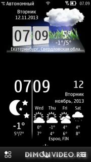 WeatherClock widget clone