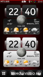 WeatherClock HTC White&Dark By Aks79&Vitan04