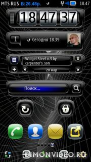 Robo3737 Clock Widget. Mod by carpenter's son