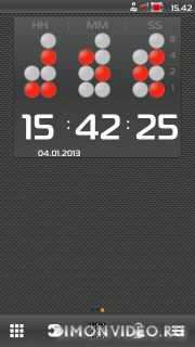 Binary clock widget