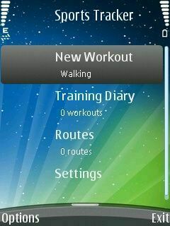 Sports Tracker для Symbian