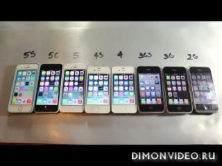 Сравнительный тест всех моделей iPhone - смотреть онлайн в хорошем качестве