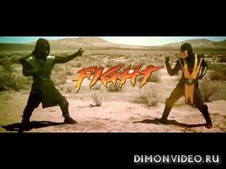 Крутой бой Scorpion vs. Noob Saibot из Mortal Kombat в реальности